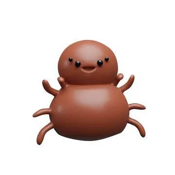 3d render spider Stock Illustration