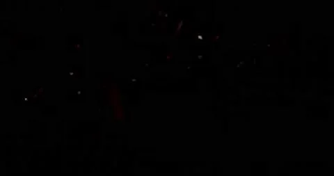 3d render spinning fire embers overlay Video stock 201284383