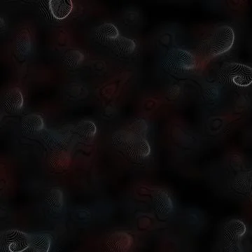 3D render spiral bubble  shapes on a dark background イラスト素材