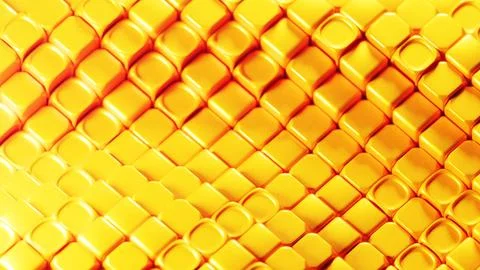 A 3D render of a spiral gold background embellished with gleaming geometric Иллюстрация