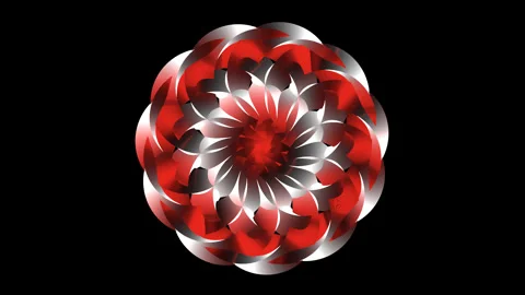 3d render of a spiral symbol Video stock 243448738