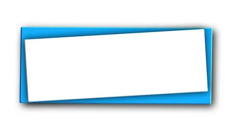 3d render Square Banner Illustrazione stock