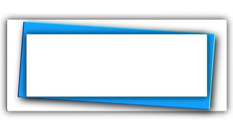 3d render Square Banner Illustrazione stock