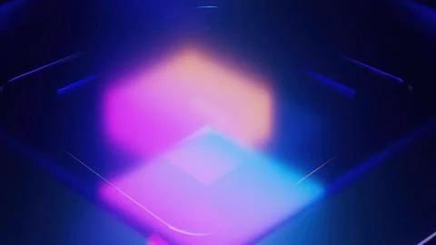 3d render squares glass イラスト素材