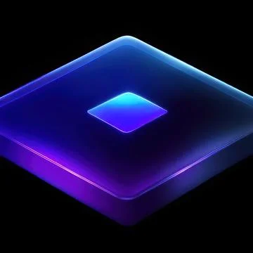 3d render squares glass Stock Illustration