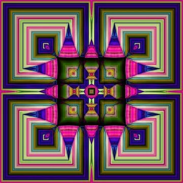 3D render stained glass background seamless tile Illustrazione stock