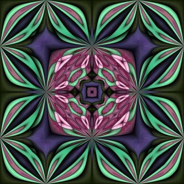 3D render stained glass background seamless tile Illustrazione stock