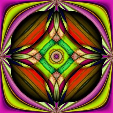 3D render stained glass background seamless tile Illustrazione stock
