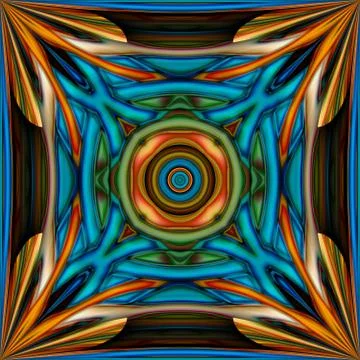 3D render stained glass background seamless tile Stock Illustration