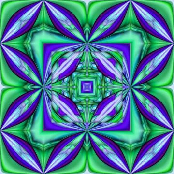 3D render stained glass background seamless tile Stock Illustration