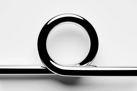 3d render of a stainless steel spring on white background 스톡 일러스트