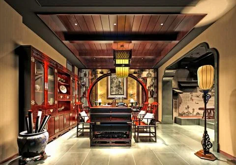 3D Render of Store Illustrazione stock