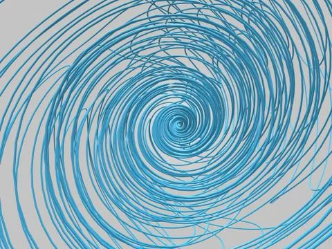 3d render strange attractors circle abstrac background Illustrazione stock