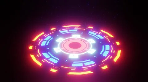 3D Render. Stylish Abstract Animation Audio Visualizer Stock Illustration