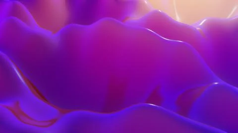 3d render. Stylish abstract background, surface of soft translucent material Stock Illustration