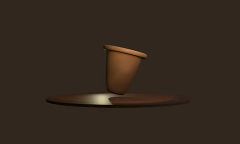 3D Render of Stylish Pots and Vases for Home Aesthetics Stock-Illustration