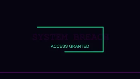 3D render of system breach warning creating cyber security glitch background Stockbeeldmateriaal 335375709