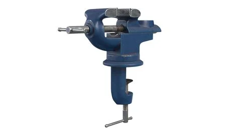 3D render of Table Vise isolated on white Stock Illustration