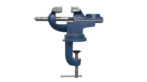 3D render of Table Vise isolated on white Stock Illustration