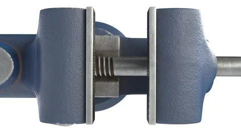 3D render of Table Vise isolated on white Stock Illustration