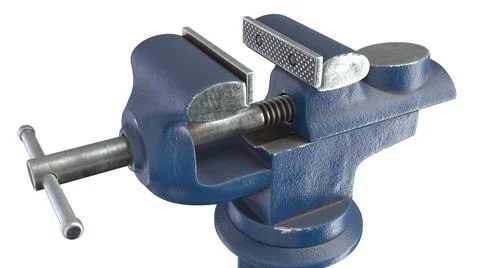 3D render of Table Vise isolated on white Stock Illustration