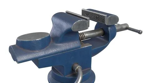 3D render of Table Vise isolated on white Stock Illustration