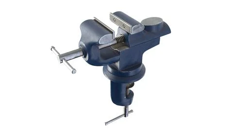 3D render of Table Vise isolated on white Stock Illustration