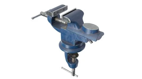 3D render of Table Vise isolated on white Stock Illustration