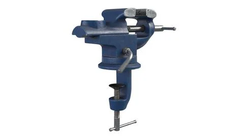 3D render of Table Vise isolated on white Stock Illustration