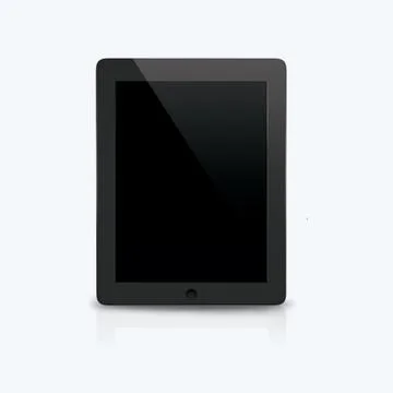 3D render of the tablet on a white background Stock Illustration