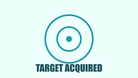 3D render of target acquired interface creating futuristic tracking background Stockbeeldmateriaal 335265918