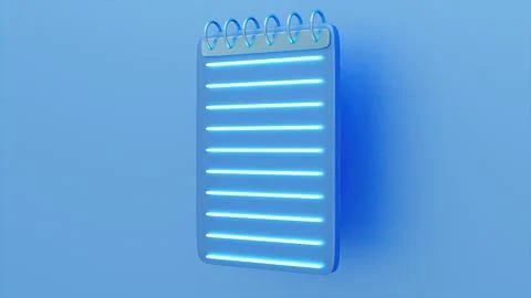 3d render task Illustrazione stock