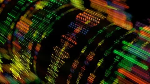 3d render technology background with complex graph form. Artificial intellige 스톡 일러스트