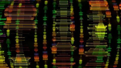 3d render technology background with complex graph form. Artificial intellige Illustrazione stock