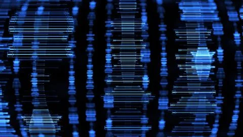 3d render technology background with complex graph form. Artificial intellige Stock Illustration