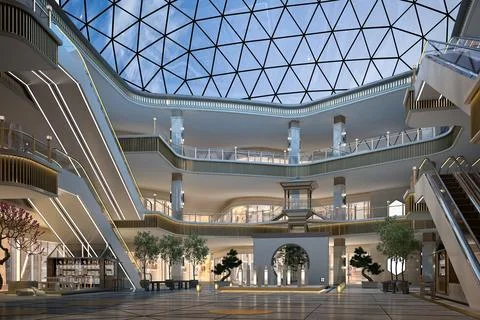 3d render of technology shop Stock Photos