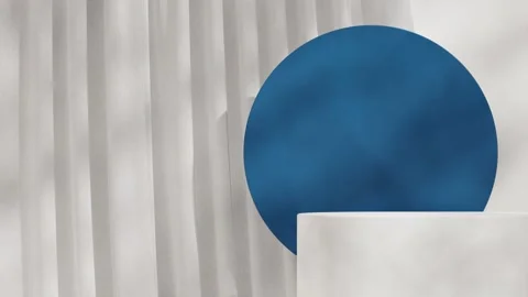 3D render template background of podium mockup with moving shadow Stock Footage 266889867
