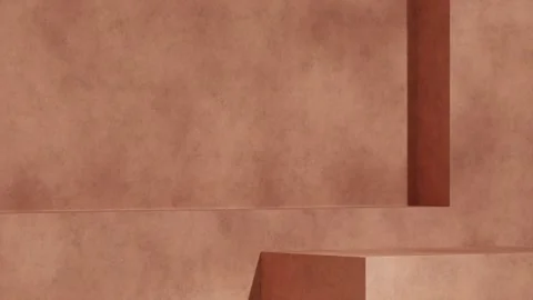 3D render template background of podium mockup with moving shadow Stock Footage 308525818