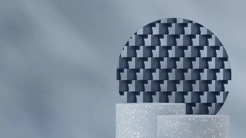 3D render template background of podium mockup with moving shadow Stock Footage 308527588