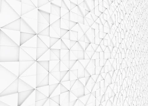 3D render of a textured triangular white surface Illustrazione stock