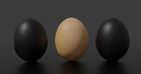 3d render. three eggs easter simple egg background Stock Illustration