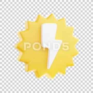 Lightning thunderbolt icon vector.Flash symbol illustration