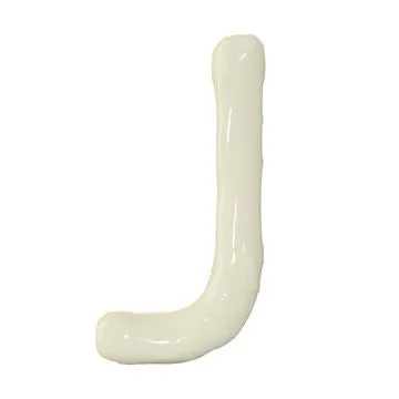 3d render of top view mayonnaise or cream alphabets for food or restaurant .. 스톡 일러스트