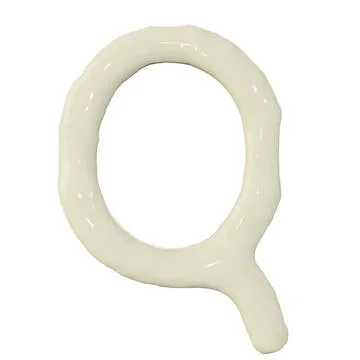 3d render of top view mayonnaise or cream alphabets for food or restaurant .. 스톡 일러스트