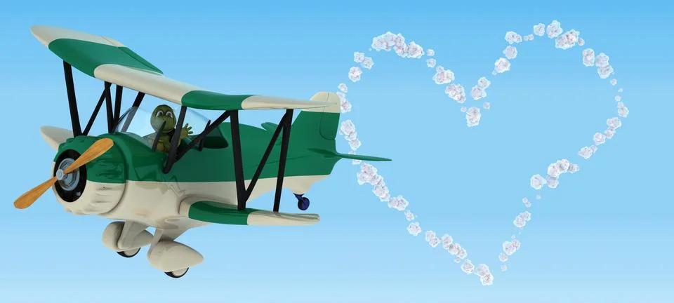 3D render of a tortoise Stock Illustration