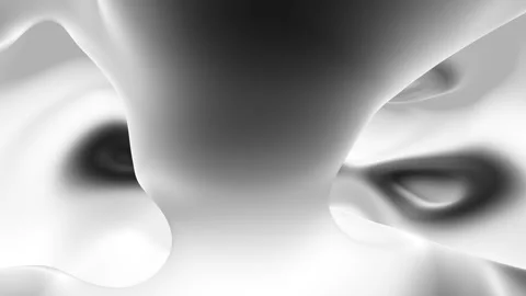 3D render of torus shape with grey gradient map Stock Footage 280362063