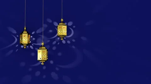 3d render traditional lanterns ramadan holiday. Ramadan Kareem Stock-Footage 135381700