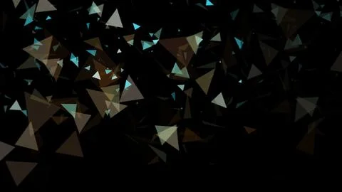 3D render triangular Abstract background for technology or science Stock Illustration