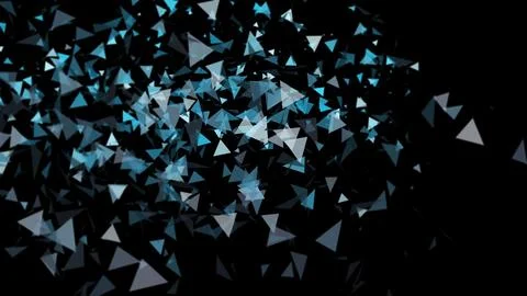 3D render triangular Abstract background for technology or science Stock Illustration