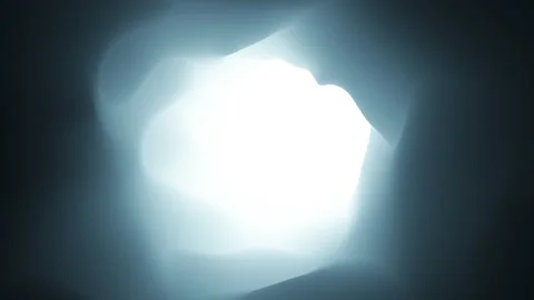 3D render of tunnel with light at the end, 4K abstract animation Stock Footage 149886026
